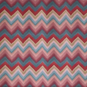 red geometric printed fabric from Prestigious Textiles