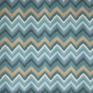 blue geometric printed fabric from Prestigious Textiles