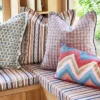 brown spotted pouf with