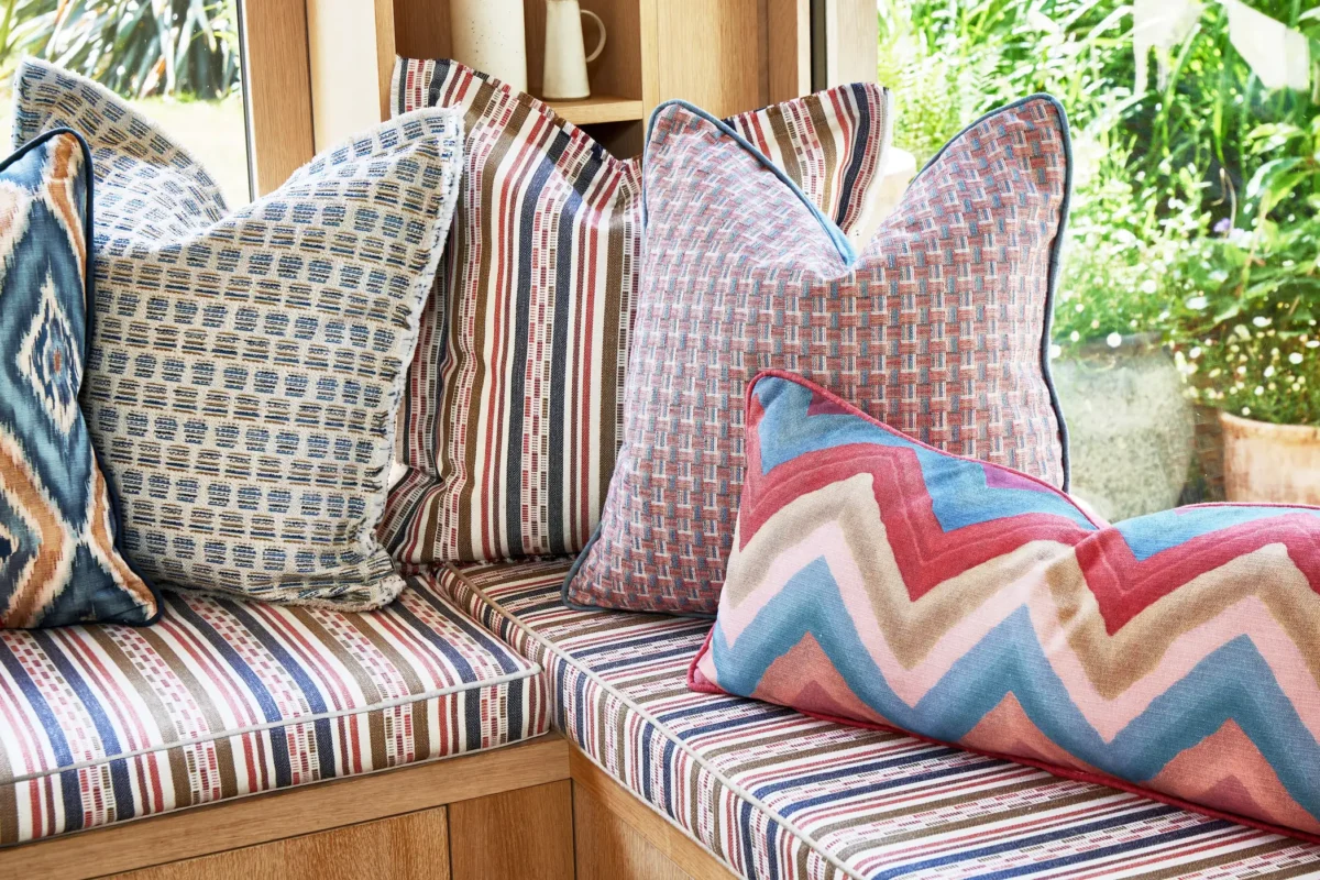 brown spotted pouf with