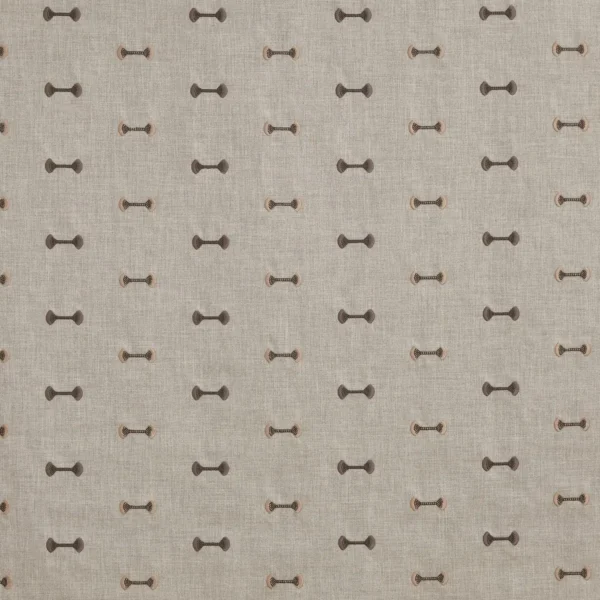 Bowe Fabric - Mist by black-grey misc embroideried fabric from Prestigious Textiles