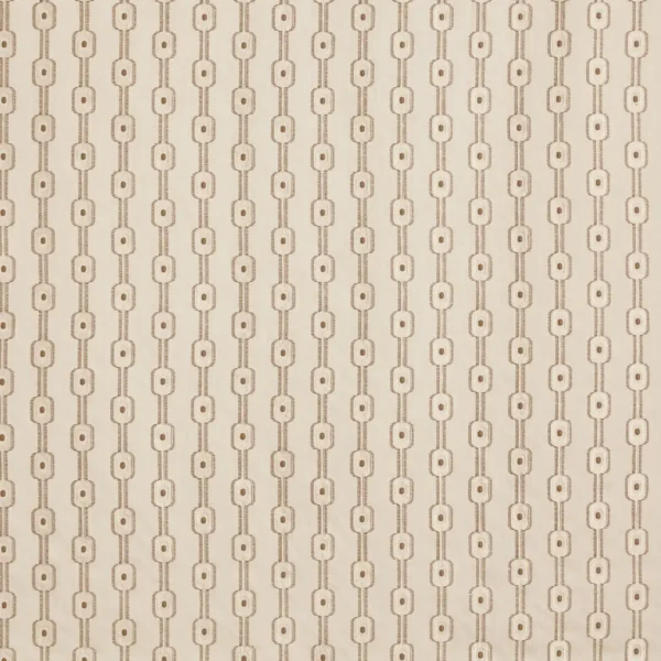 Harlow Fabric - Chalk by neutral striped embroideried fabric from Prestigious Textiles