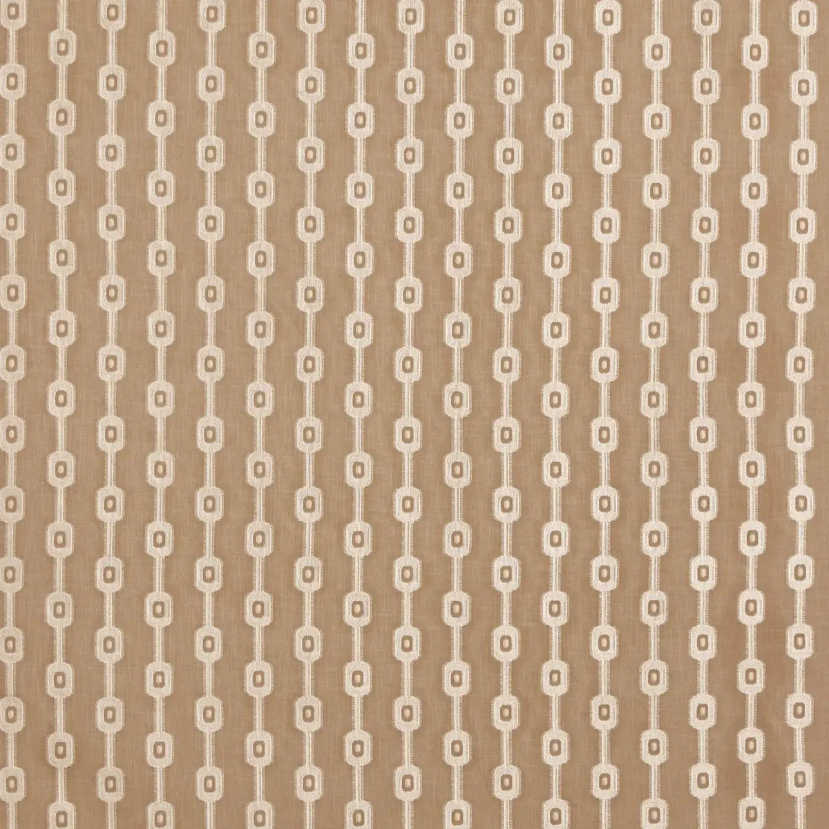 brown striped embroideried fabric from Prestigious Textiles