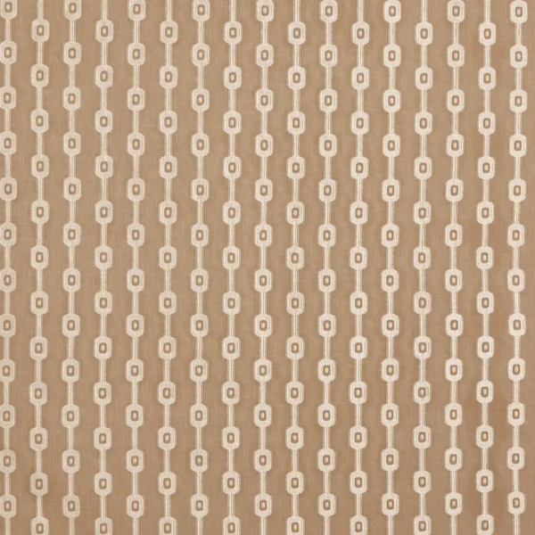 Harlow Fabric - Earth by brown striped embroideried fabric from Prestigious Textiles