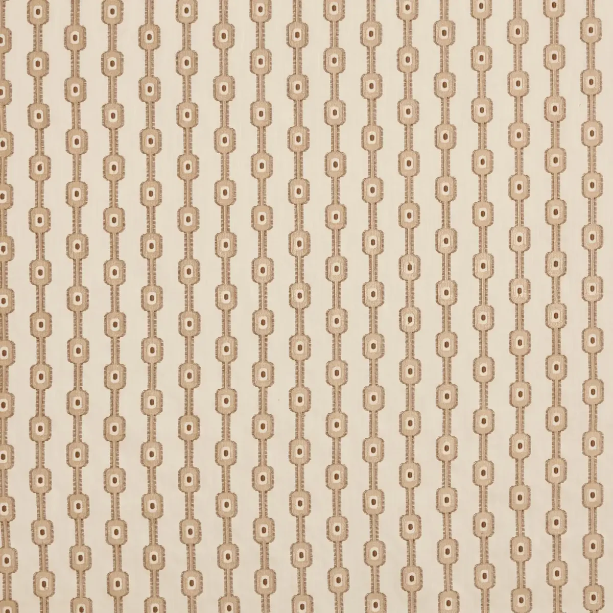 neutral striped embroideried fabric from Prestigious Textiles