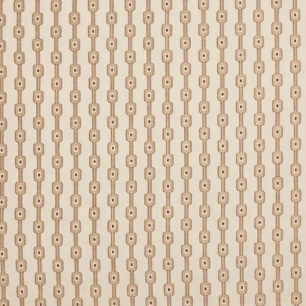 Harlow Fabric - Butterscotch by neutral striped embroideried fabric from Prestigious Textiles