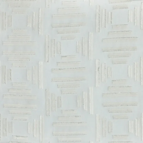 Eliana Fabric - Chalk by blue geometric voile-sheer fabric from Prestigious Textiles