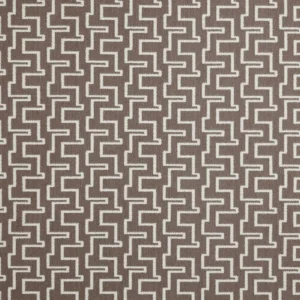 brown geometric jacquard fabric from Prestigious Textiles