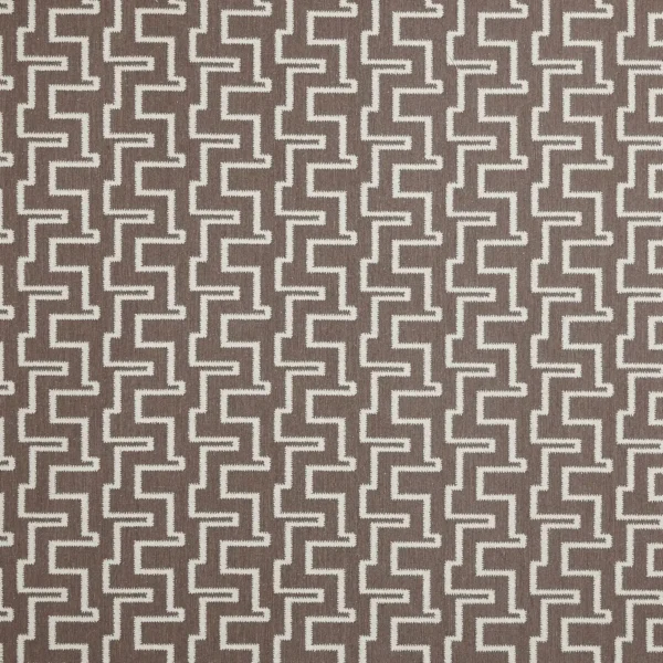 Grayson Fabric - Butterscotch by brown geometric jacquard fabric from Prestigious Textiles