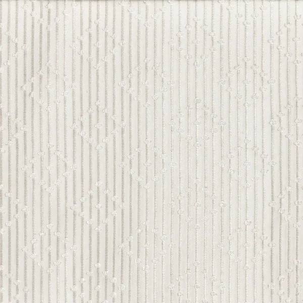 Sabrina Fabric - Chalk by white striped voile-sheer fabric from Prestigious Textiles