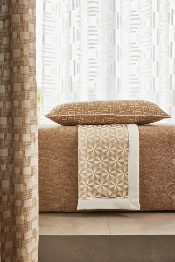Dara Fabric - Chalk by neutral misc sofa with cushion and curtain