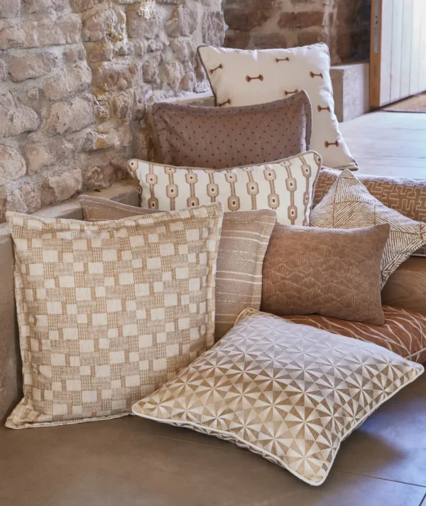 Marco Fabric - Butterscotch by neutral misc curtain with vases