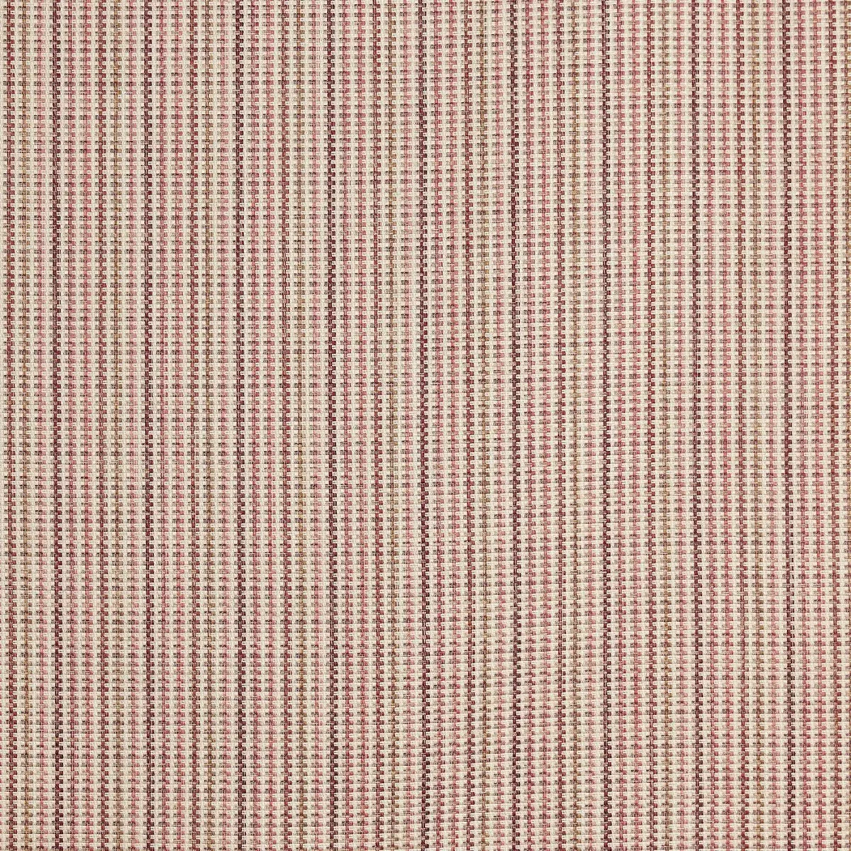 Alwin Fabric - Pumpkin by red striped woven fabric from Prestigious Textiles