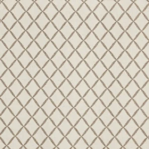 neutral geometric embroideried fabric from Prestigious Textiles