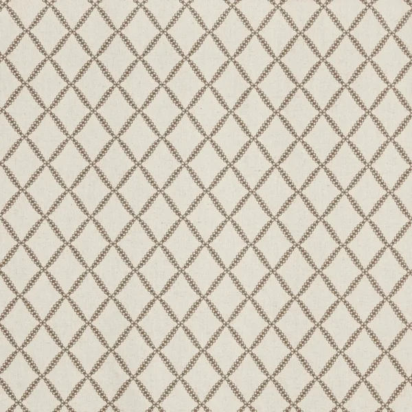 Cecil Fabric - Bear by neutral geometric embroideried fabric from Prestigious Textiles