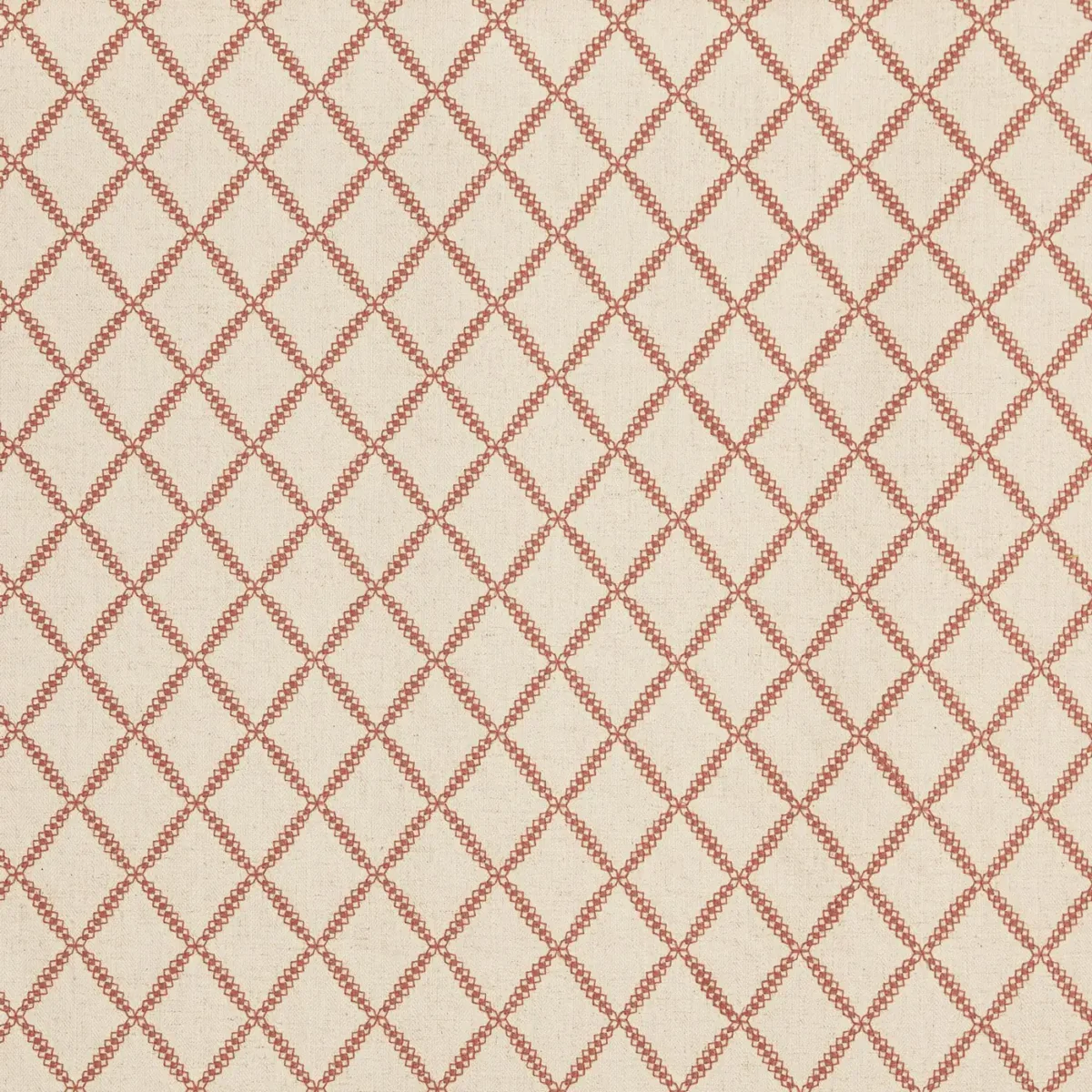 orange geometric embroideried fabric from Prestigious Textiles