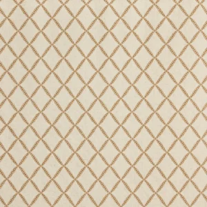yellow geometric embroideried fabric from Prestigious Textiles