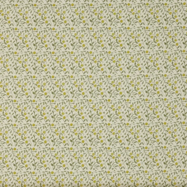 Barbara Fabric - Cucumber by green botanical printed fabric from Prestigious Textiles