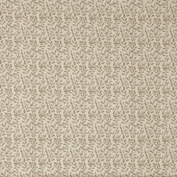 Delilah Fabric - Bear by brown botanical printed fabric from Prestigious Textiles