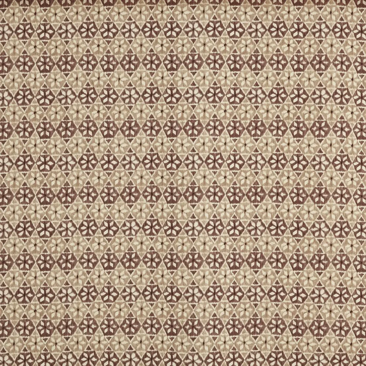 brown geometric printed fabric from Prestigious Textiles