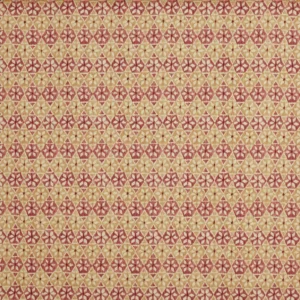 red geometric printed fabric from Prestigious Textiles