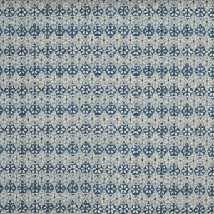 blue geometric printed fabric from Prestigious Textiles
