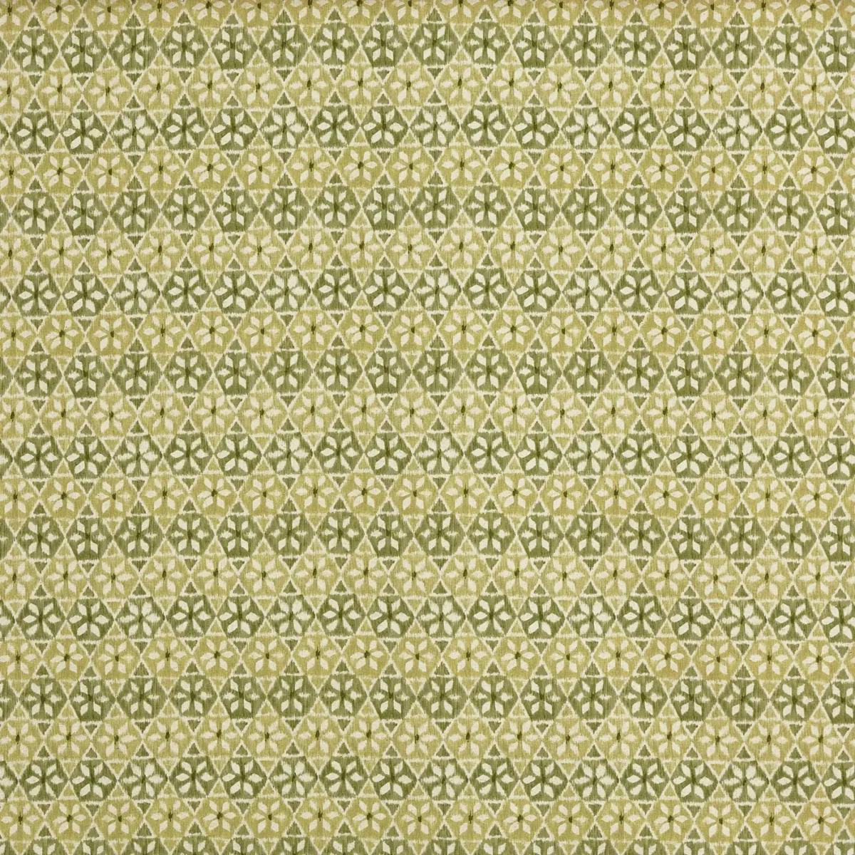 Wilfred Fabric - Cucumber by green geometric printed fabric from Prestigious Textiles