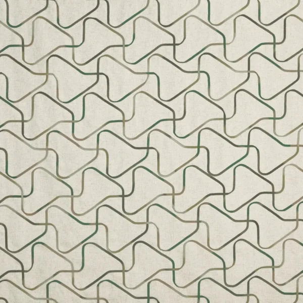 Lauder Fabric - Fennel by green misc embroideried fabric from Prestigious Textiles