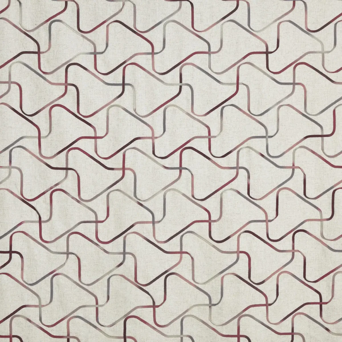 Lauder Fabric - Redbrick by red misc embroideried fabric from Prestigious Textiles