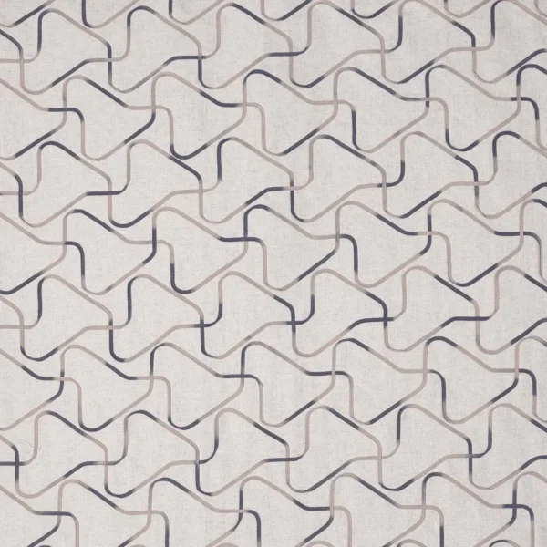 Lauder Fabric - Graphite by black-grey misc embroideried fabric from Prestigious Textiles
