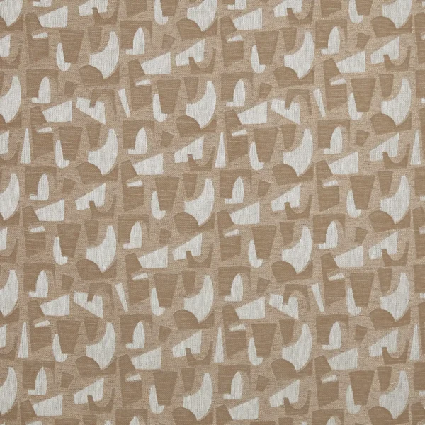 Jennings Fabric - Ochre by brown contemporary jacquard fabric from Prestigious Textiles