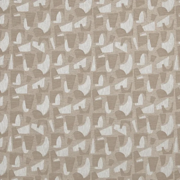Jennings Fabric - Putty by black-grey contemporary jacquard fabric from Prestigious Textiles