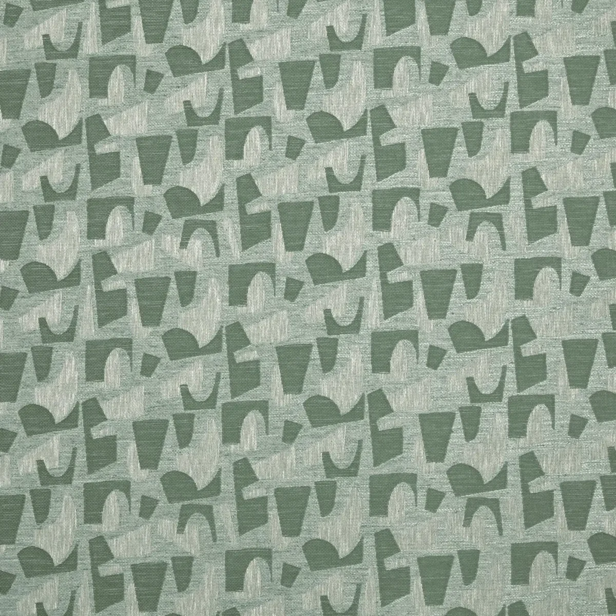 Jennings Fabric - Fennel by green contemporary jacquard fabric from Prestigious Textiles