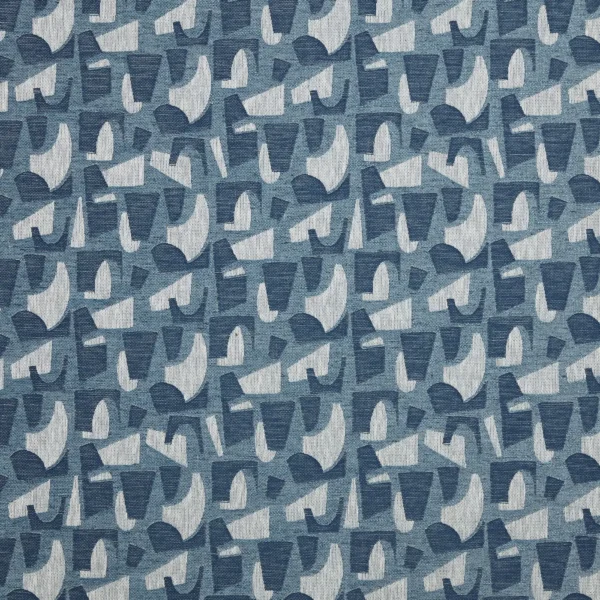 blue contemporary jacquard fabric from Prestigious Textiles