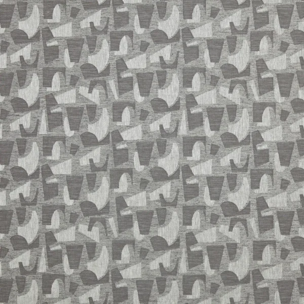 Jennings Fabric - Graphite by black-grey contemporary jacquard fabric from Prestigious Textiles