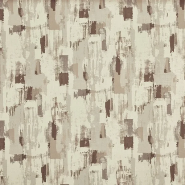 Bamford Fabric - Putty by brown contemporary printed fabric from Prestigious Textiles