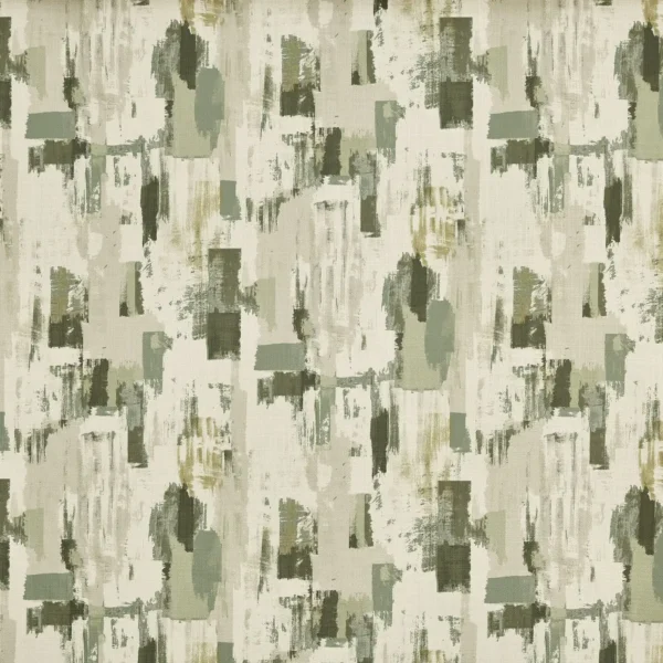 Bamford Fabric - Fennel by green contemporary printed fabric from Prestigious Textiles