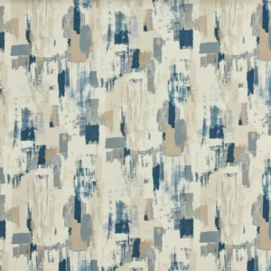 blue contemporary printed fabric from Prestigious Textiles
