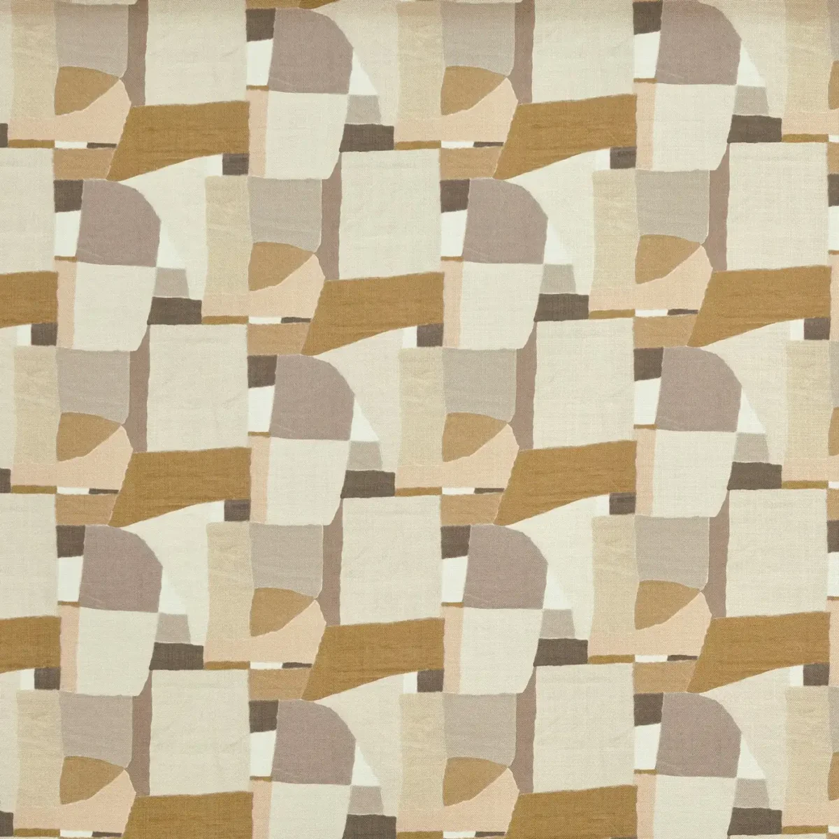 Eastwood Fabric - Ochre by yellow contemporary printed fabric from Prestigious Textiles