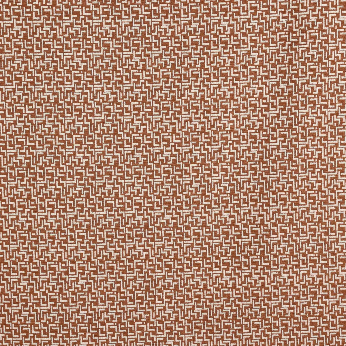Brixton Fabric - Spice by brown geometric woven fabric from Prestigious Textiles