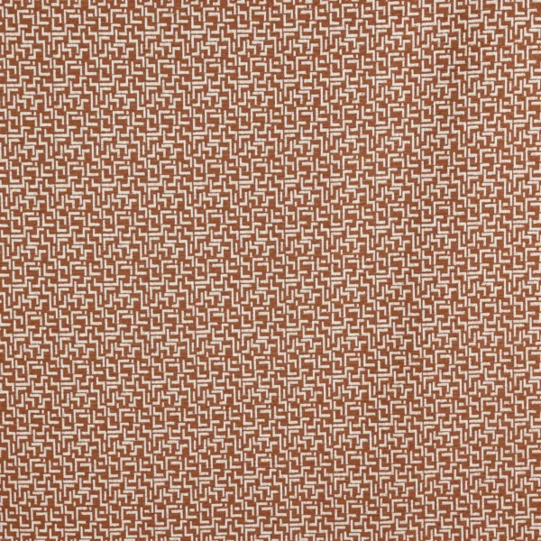 Brixton Fabric - Spice by brown geometric woven fabric from Prestigious Textiles