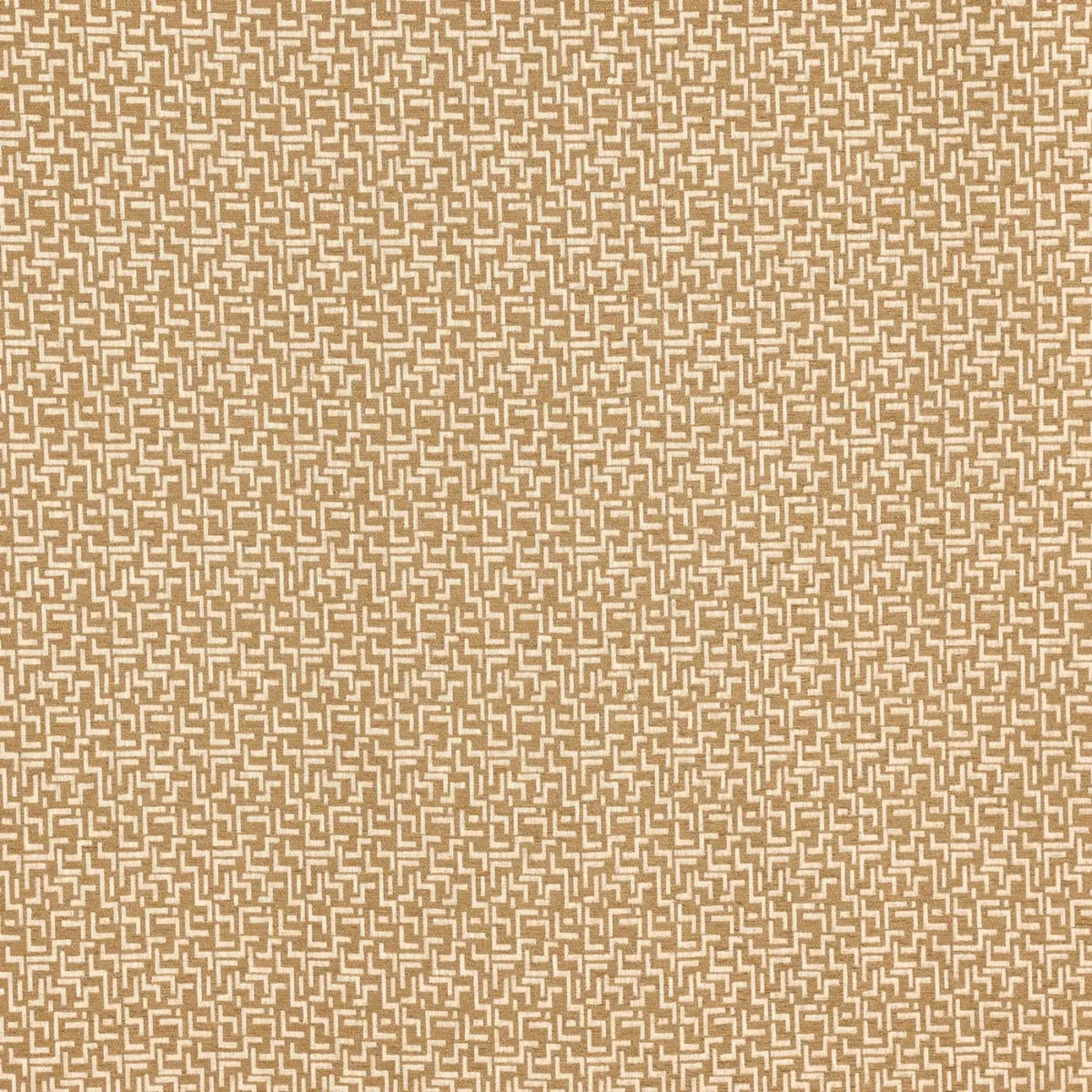 Brixton Fabric - Honey by yellow geometric woven fabric from Prestigious Textiles