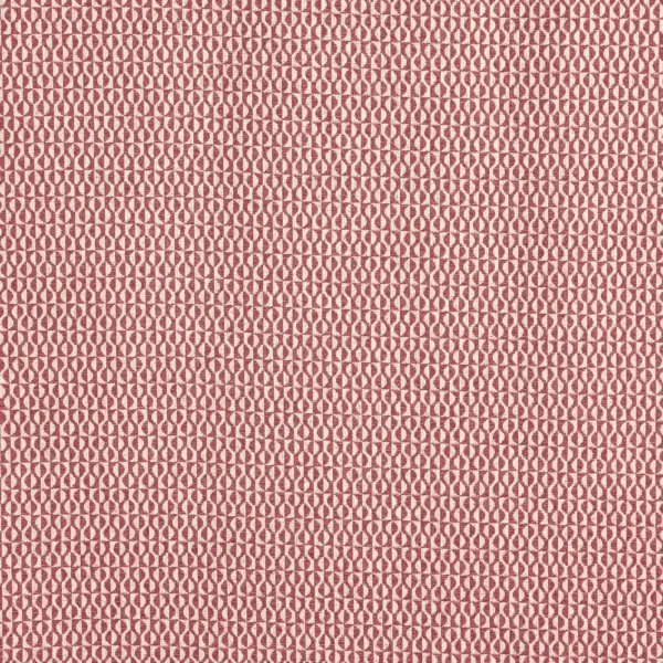 Finsbury Fabric - Jam by red geometric woven fabric from Prestigious Textiles
