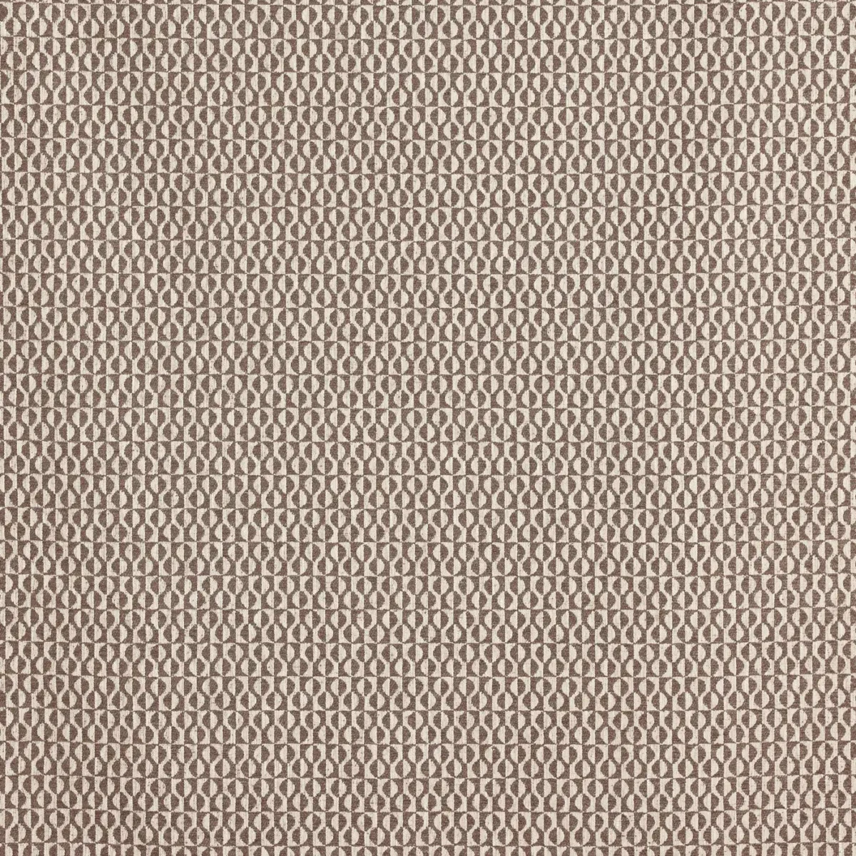 Finsbury Fabric - Acorn by brown geometric woven fabric from Prestigious Textiles