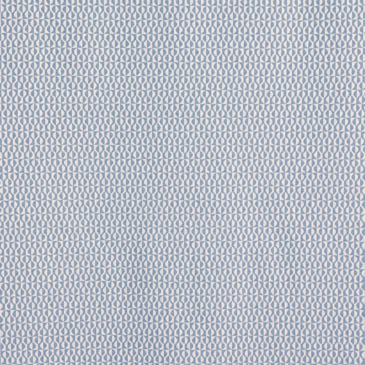 Finsbury Fabric - Bluebell by blue geometric woven fabric from Prestigious Textiles