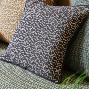 neutral geometric cushion with cushion