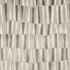 black-grey striped velvet-chenille fabric from iLiv