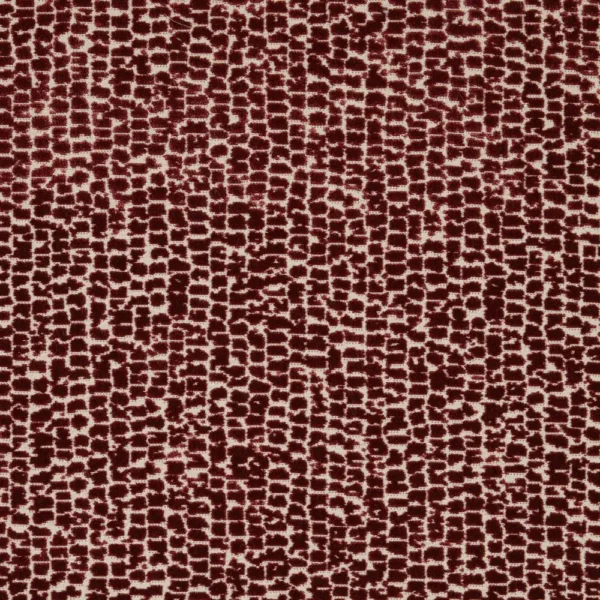 Mandal Fabric - Claret by purple misc velvet-chenille fabric from iLiv