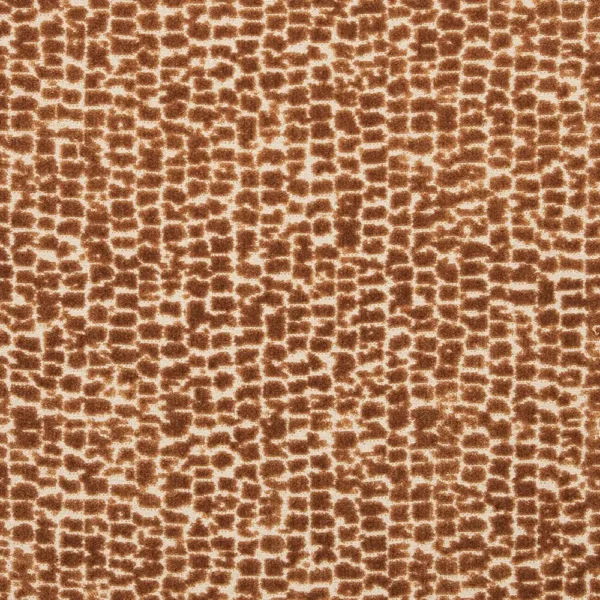 Mandal Fabric - Sienna by orange misc velvet-chenille fabric from iLiv