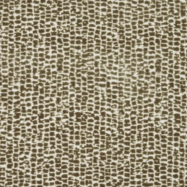 Mandal Fabric - Taupe by green misc velvet-chenille fabric from iLiv